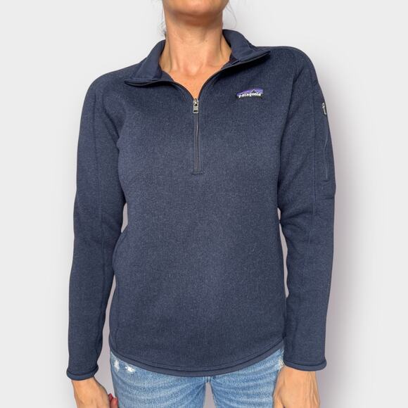 Patagonia Navy Blue Quarter Zip‎ Long Sleeve Pullover - Picture 1 of 9